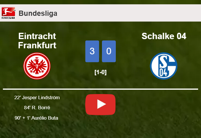 Eintracht Frankfurt tops Schalke 04 3-0. HIGHLIGHTS