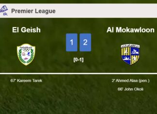 Al Mokawloon overcomes El Geish 2-1