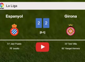 Espanyol and Girona draw 2-2 on Saturday. HIGHLIGHTS
