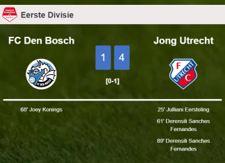 Jong Utrecht prevails over FC Den Bosch 4-1