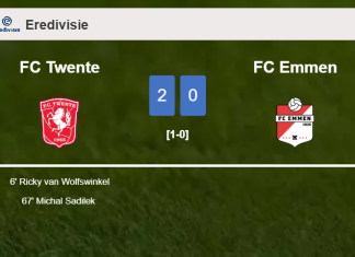 FC Twente surprises FC Emmen with a 2-0 win