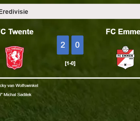FC Twente surprises FC Emmen with a 2-0 win