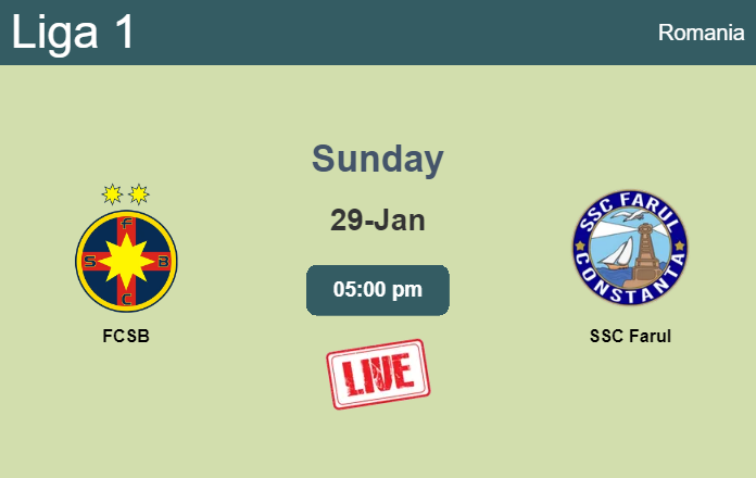 How to watch FCSB vs. SSC Farul on live stream and at what time