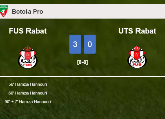 FUS Rabat obliterates UTS Rabat with 3 goals from H. Hannouri