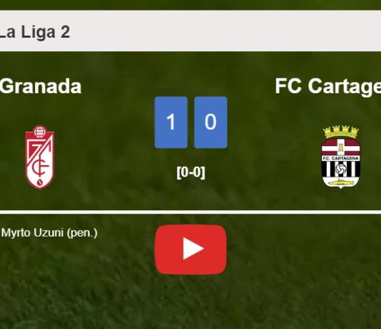 Granada overcomes FC Cartagena 1-0 with a goal scored by M. Uzuni. HIGHLIGHTS