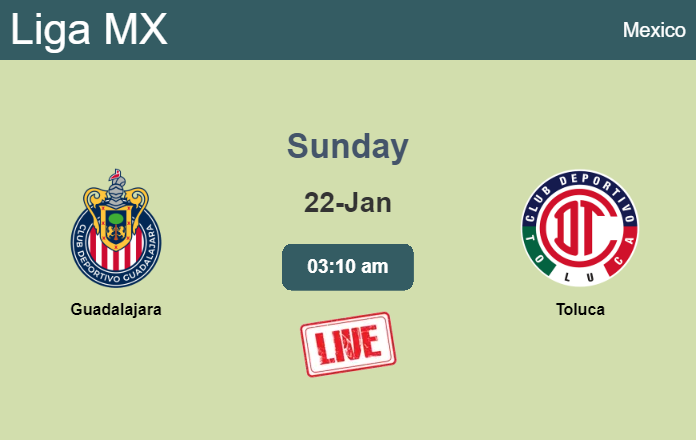 How to watch Guadalajara vs. Toluca on live stream and at what time