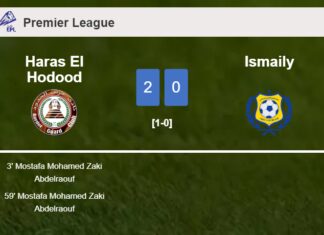 M. Mohamed scores a double to give a 2-0 win to Haras El Hodood over Ismaily