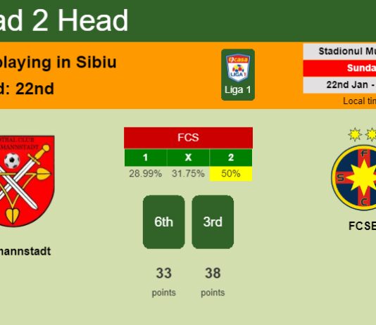 H2H, PREDICTION. Hermannstadt vs FCSB | Odds, preview, pick, kick-off time 22-01-2023 - Liga 1