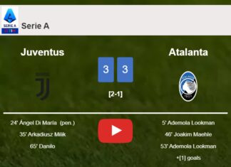 Juventus and Atalanta draws a exciting match 3-3 on Sunday. HIGHLIGHTS