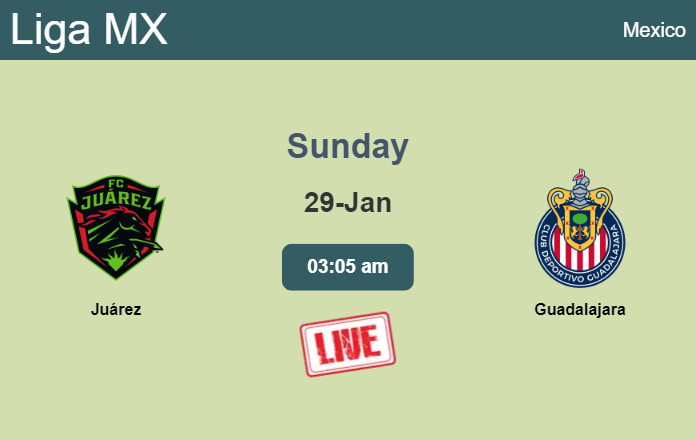 How to watch Juárez vs. Guadalajara on live stream and at what time