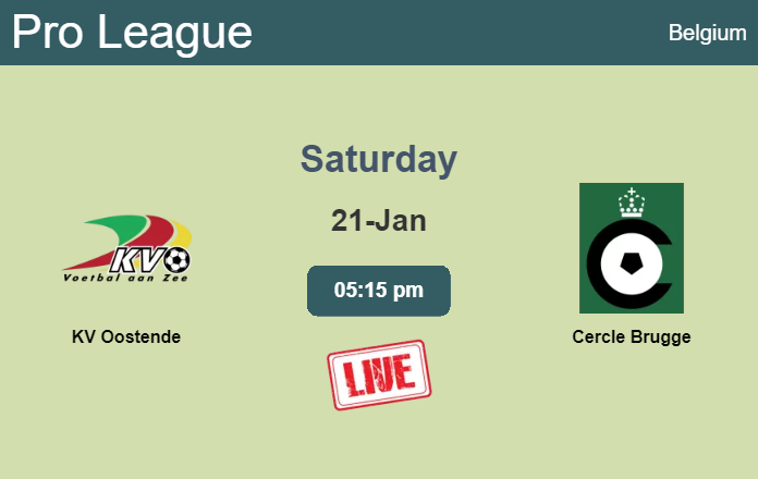 How to watch KV Oostende vs. Cercle Brugge on live stream and at what time