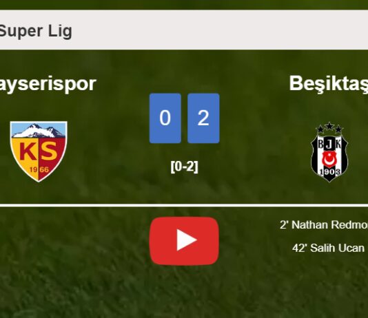 Beşiktaş overcomes Kayserispor 2-0 on Sunday. HIGHLIGHTS