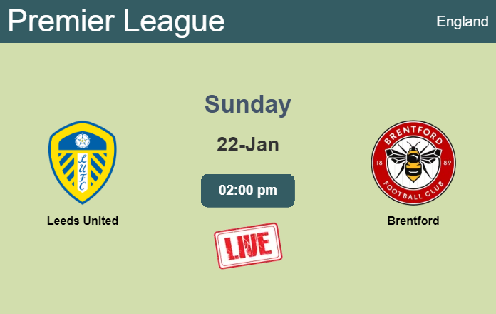 How to watch Leeds United vs. Brentford on live stream and at what time