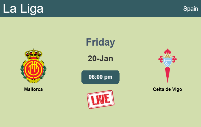 How to watch Mallorca vs. Celta de Vigo on live stream and at what time