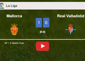 Mallorca conquers Real Valladolid 1-0 with a late goal scored by A. Prats. HIGHLIGHTS
