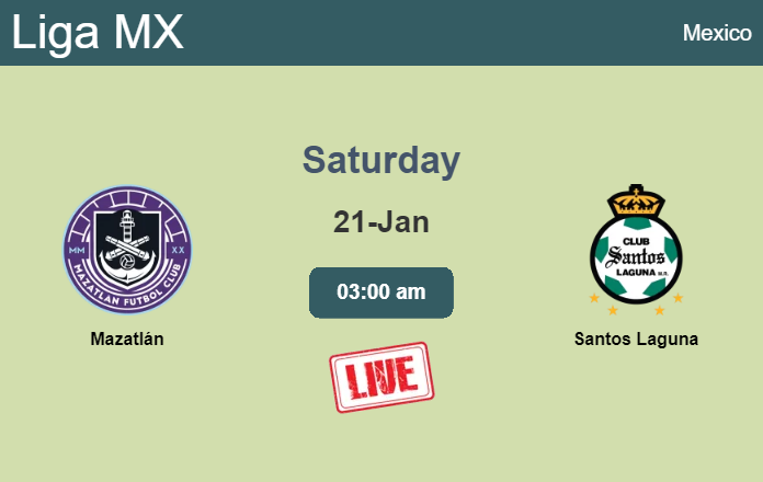 How to watch Mazatlán vs. Santos Laguna on live stream and at what time