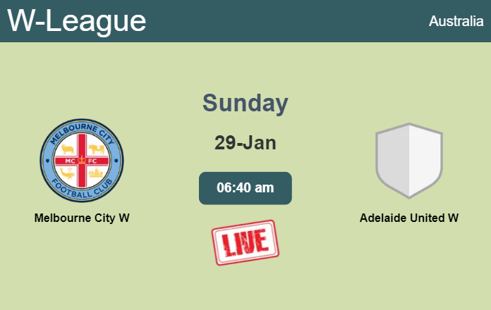How to watch Melbourne City W vs. Adelaide United W on live stream and at what time