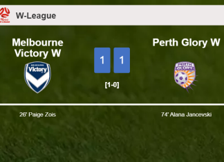 Melbourne Victory W and Perth Glory W draw 1-1 on Friday