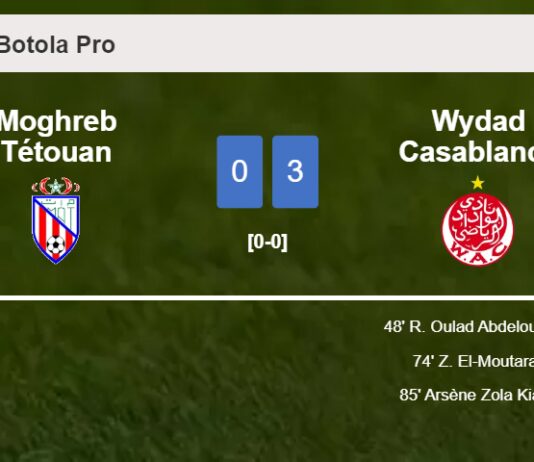 Wydad Casablanca overcomes Moghreb Tétouan 3-0