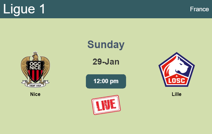 How to watch Nice vs. Lille on live stream and at what time