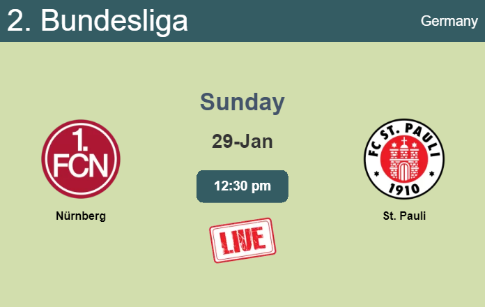 How to watch Nürnberg vs. St. Pauli on live stream and at what time