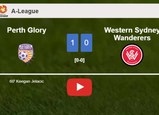 Perth Glory tops Western Sydney Wanderers 1-0 with a goal scored by K. Jelacic. HIGHLIGHTS