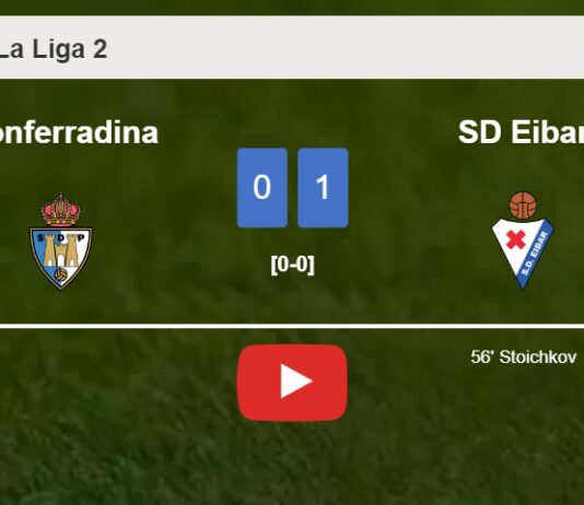 SD Eibar tops Ponferradina 1-0 with a goal scored by Stoichkov. HIGHLIGHTS