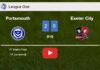 Portsmouth defeats Exeter City 2-0 on Saturday. HIGHLIGHTS