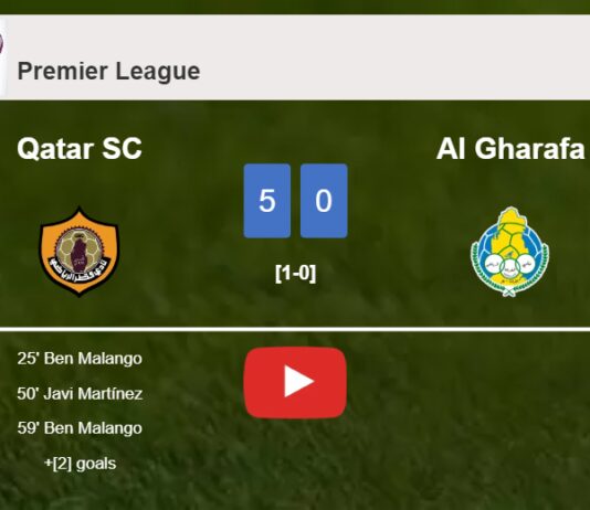 Qatar SC wipes out Al Gharafa 5-0 with a superb performance. HIGHLIGHTS