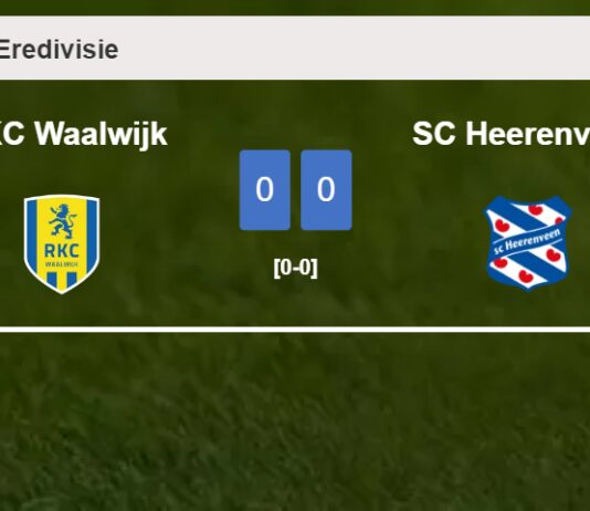 RKC Waalwijk draws 0-0 with SC Heerenveen on Saturday