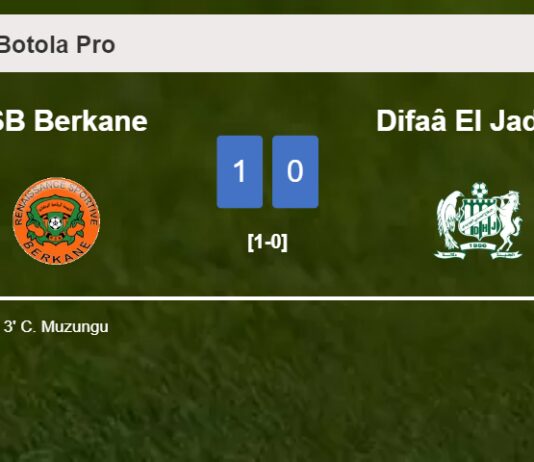 RSB Berkane overcomes Difaâ El Jadida 1-0 with a goal scored by C. Muzungu