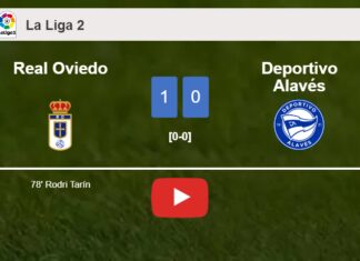 Real Oviedo defeats Deportivo Alavés 1-0 with a goal scored by R. Tarín. HIGHLIGHTS