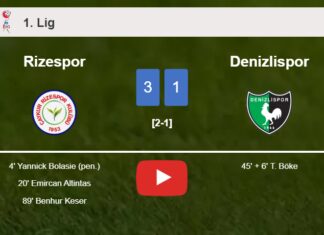 Rizespor conquers Denizlispor 3-1. HIGHLIGHTS