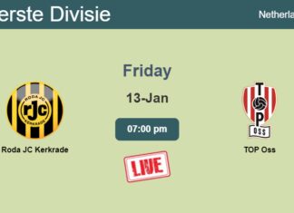 How to watch Roda JC Kerkrade vs. TOP Oss on live stream and at what time