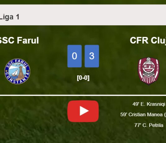 CFR Cluj tops SSC Farul 3-0. HIGHLIGHTS
