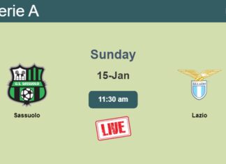 How to watch Sassuolo vs. Lazio on live stream and at what time