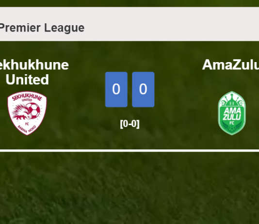 Sekhukhune United draws 0-0 with AmaZulu on Saturday