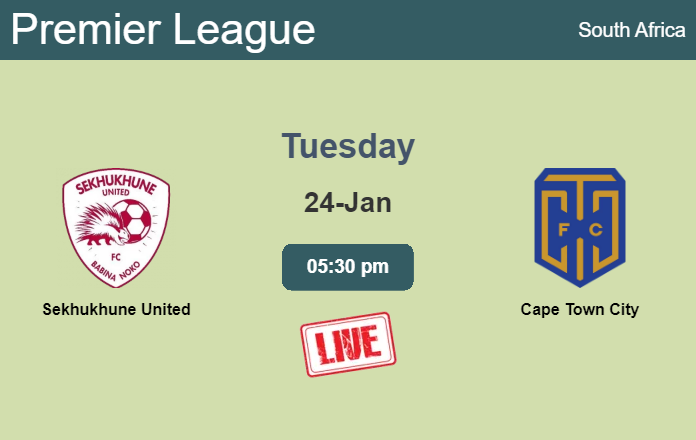 How to watch Sekhukhune United vs. Cape Town City on live stream and at what time