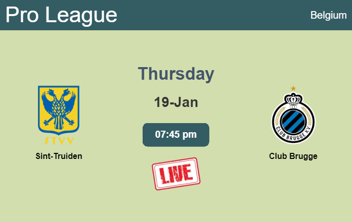 How to watch Sint-Truiden vs. Club Brugge on live stream and at what time
