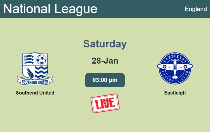 How to watch Southend United vs. Eastleigh on live stream and at what time