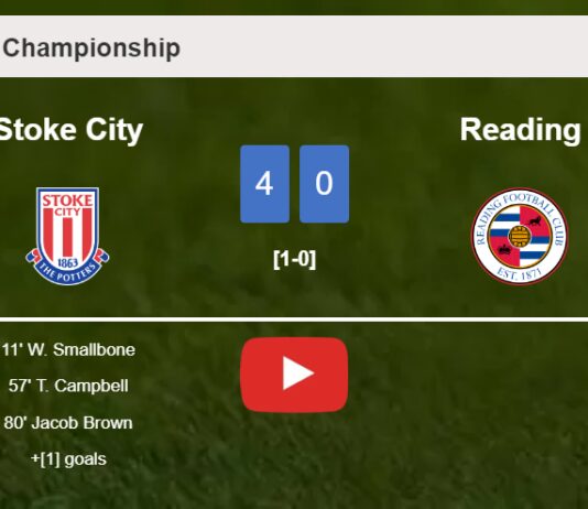 Stoke City annihilates Reading 4-0 after playing a fantastic match. HIGHLIGHTS