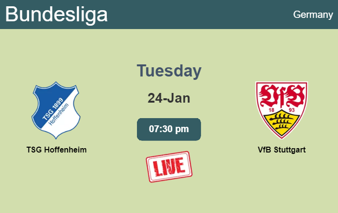 How to watch TSG Hoffenheim vs. VfB Stuttgart on live stream and at what time