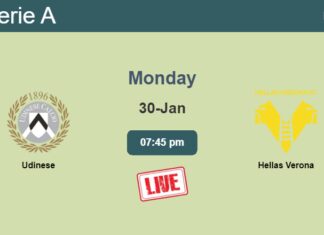 How to watch Udinese vs. Hellas Verona on live stream and at what time