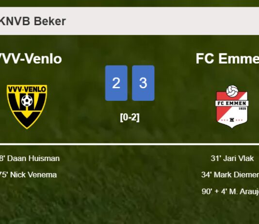 FC Emmen defeats VVV-Venlo 3-2
