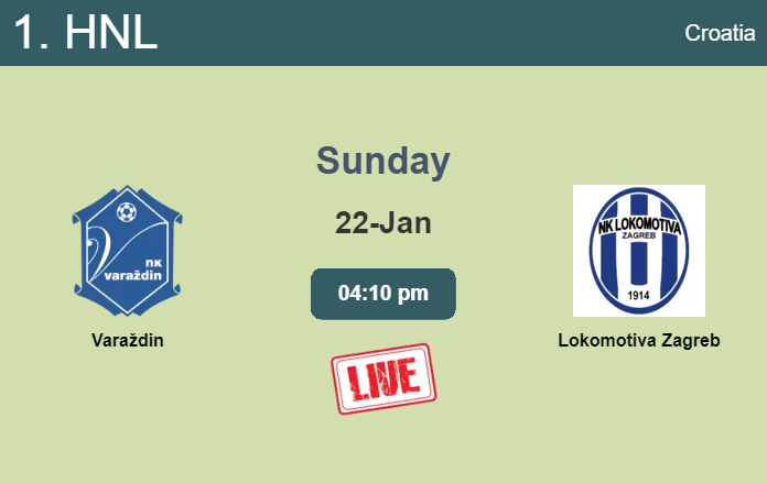 How to watch Varaždin vs. Lokomotiva Zagreb on live stream and at what time