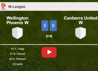 Wellington Phoenix W liquidates Canberra United W 5-0 . HIGHLIGHTS