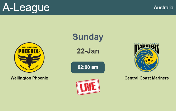 How to watch Wellington Phoenix vs. Central Coast Mariners on live stream and at what time