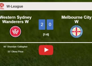 Western Sydney Wanderers W overcomes Melbourne City W 2-0 on Sunday. HIGHLIGHTS