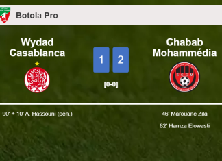 Chabab Mohammédia grabs a 2-1 win against Wydad Casablanca