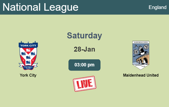 How to watch York City vs. Maidenhead United on live stream and at what time